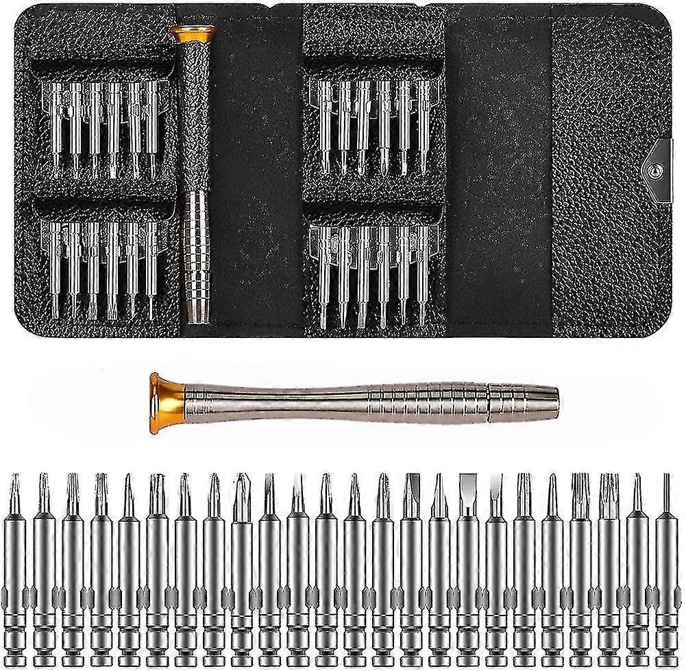 Mini Screwdriver Set 25 Pieces, Micro Repair Tool Set For Glasses, ClockMobile, Computer