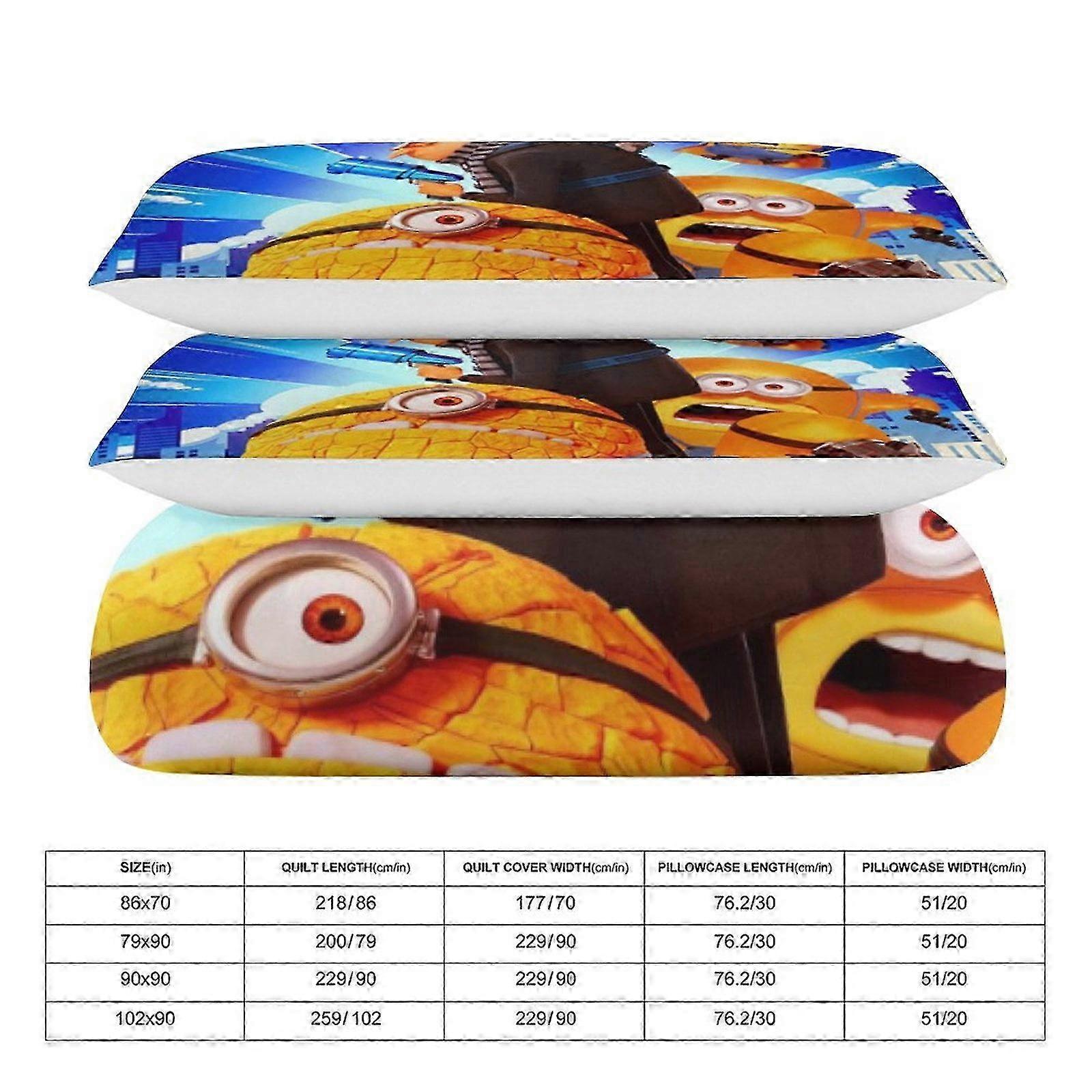 o3338 Bed Sheets Despicable Me Despicable Me3-Piece Bedding Set Wa And ...