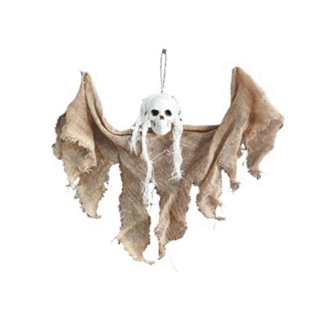 Skull Ghost Halloween Decorations Haunted House Party Horror Charm Hanging Cloaks Mini Ghosts Brown