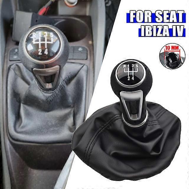 Car Interior OE Replacement For SEAT IBIZA IV New 10 mm Car Gear Shift Knob Lever Stick Gearbox Shift Knob