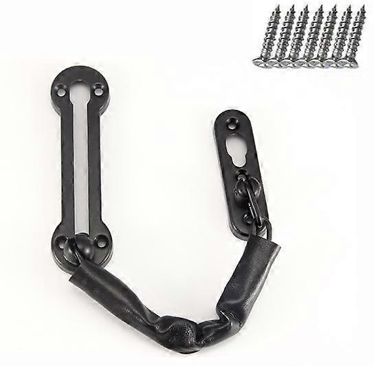 Black Front Door Chain Safety Lock Door Chain Security Door Chain Restrictor Chain Door Restrictors - Polished Chrome