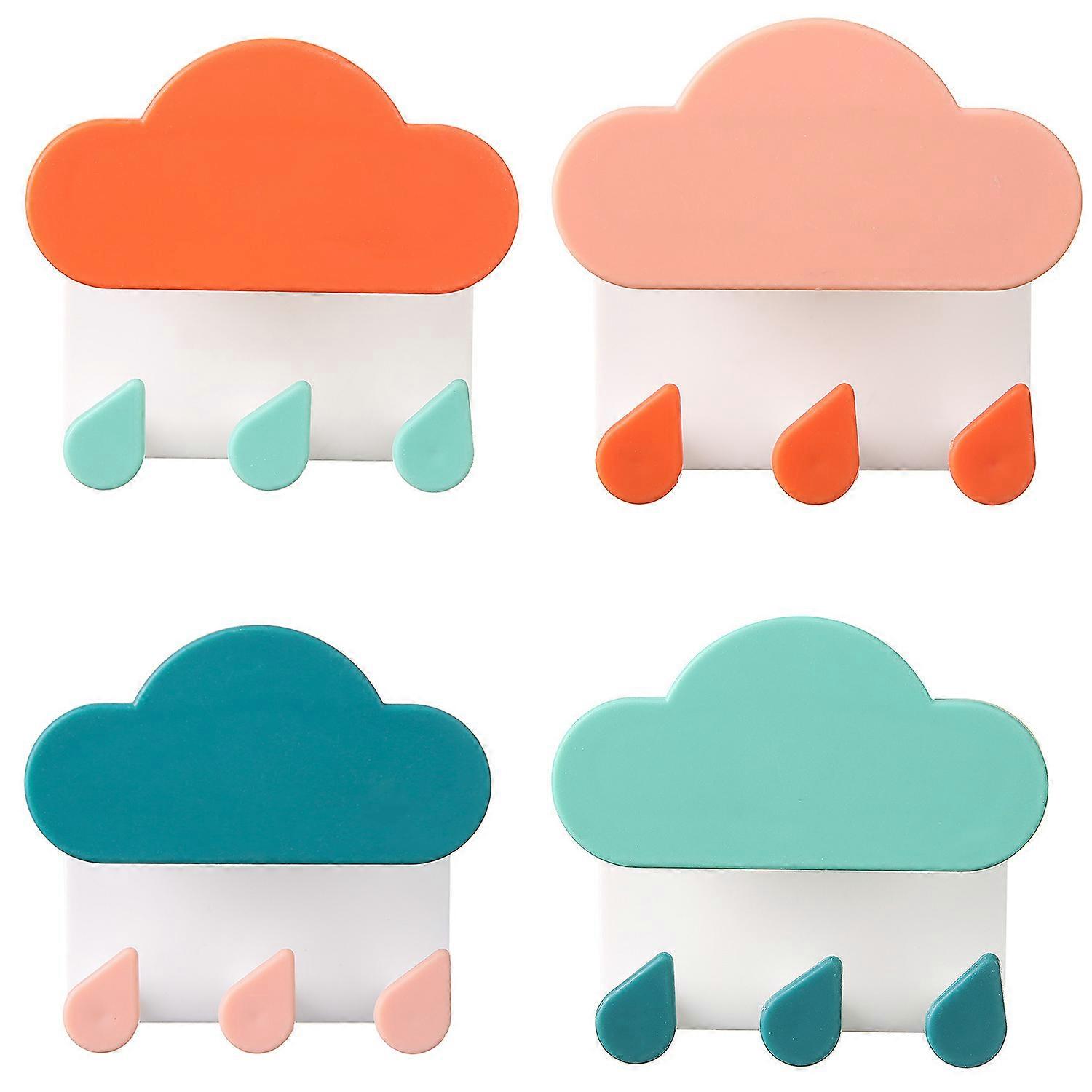 Cloud wall hook 4pcs,4colors