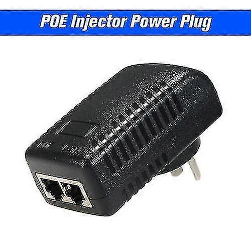 poe Injector Ethernet Power Supply Adapter Dc48v 0.5a 15.4w, Poe Pin4/5(+), 7/8(-) Compatible W/t Ie
