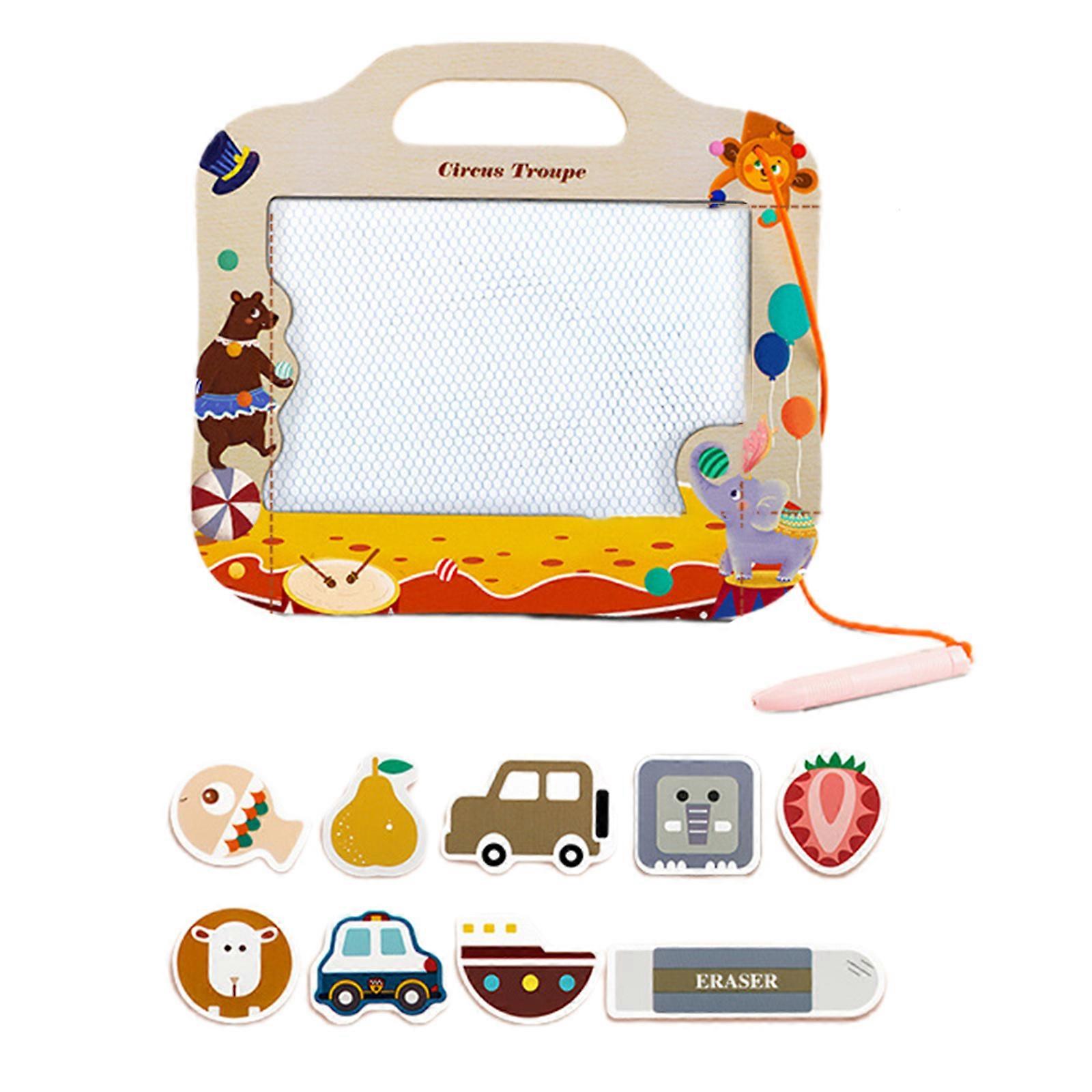 Graffiti Learning Board with Magnets Stamps for Activity Center Kindergartens