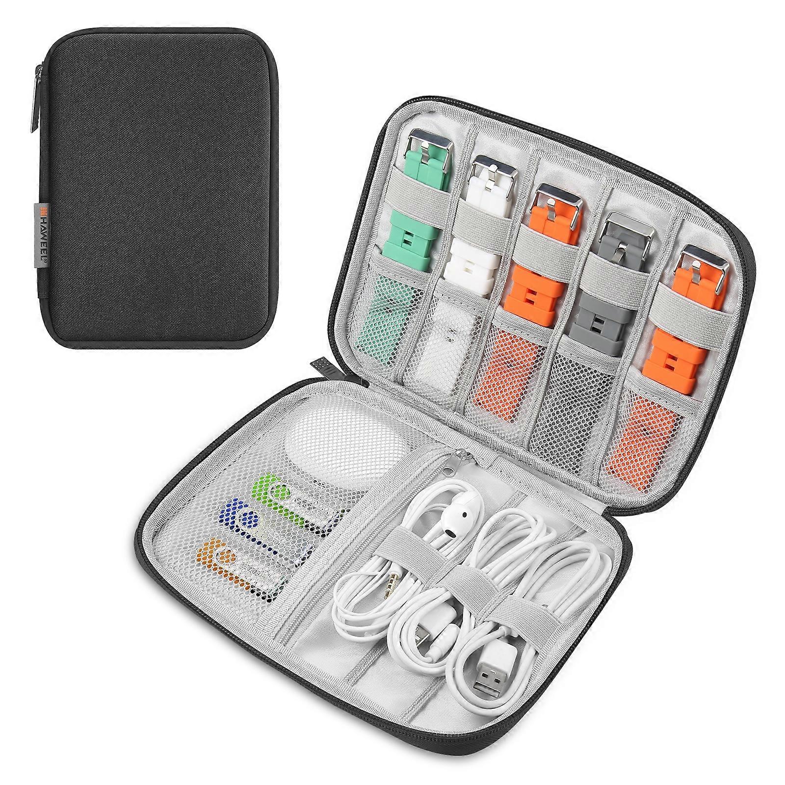 HAWEEL Digital Cable Organizer Box Watch Band Storage Case