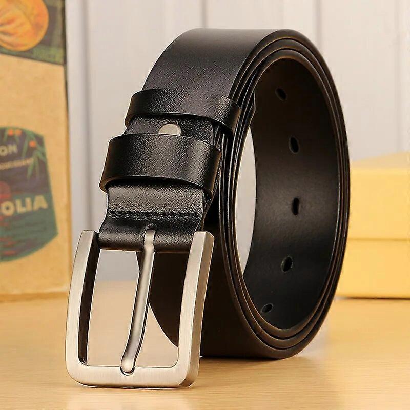 בגדי ריקוד גברים חגורה לגברים זכר רצועת עור אמיתי יוקרתי סגסוגת סיכה אבזם מזדמנים חגורת גברים לג'ינס 2023 Cummerbunds Ceinture Homme