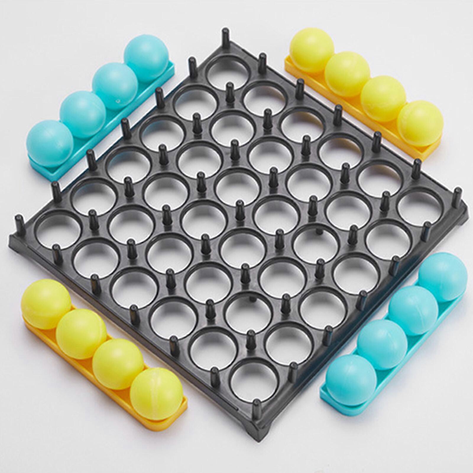 RosyFate Bounce-Off Party Game – Gioco Da Tavolo Con Palline Rimbalzanti, Sfida A 4 Vince Per Famiglie E Bambini, Mini Basket E Lanciatori Inclusi