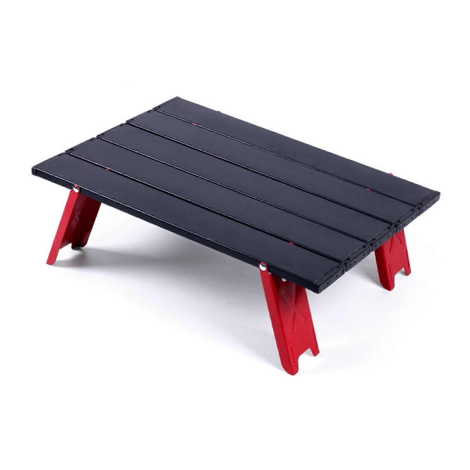 שולחן פיקניק בחוץ קל להרכבה מתקפל 0.6 ק"ג משקל סגסוגת אלומיניום מתקפלת נייד סופר קל תיק אחסון