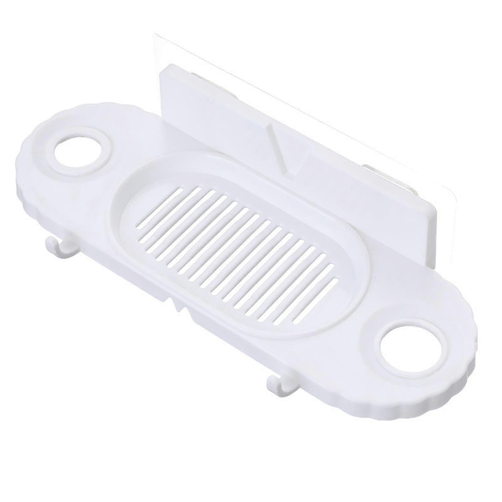 Bathroom Rectangular Wall-mounted No-hole-drain Shower Gel Storage Rack