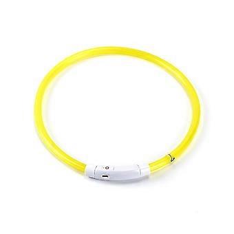 LED Dog Collar USB Rechargeable Flash Dog Necklace Light PVC Pet Safety Collar for Large Medium Smal