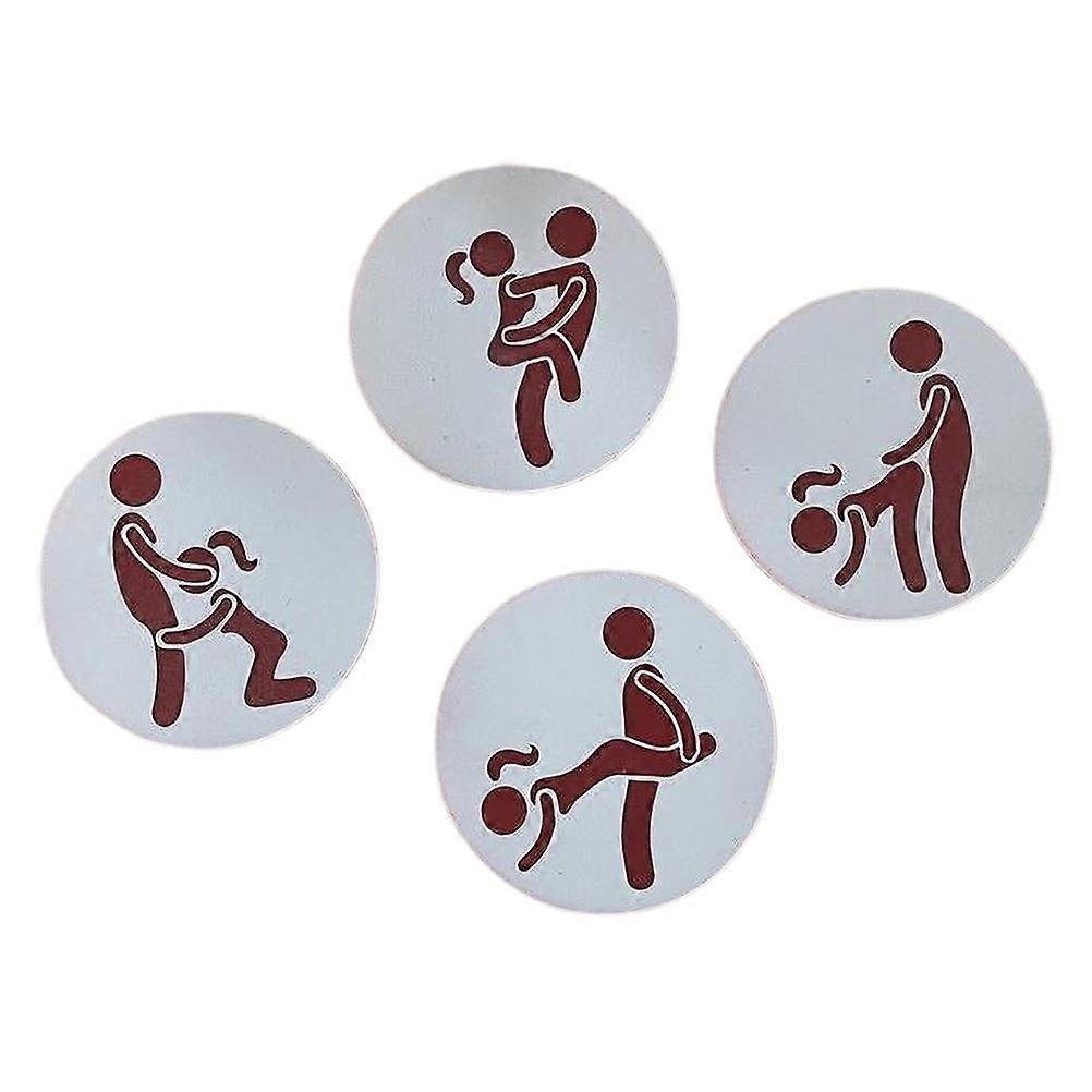 4pcs Lustiger Golfmarker Hölzerner Golfmarker Geschenk für Ehemann Freund