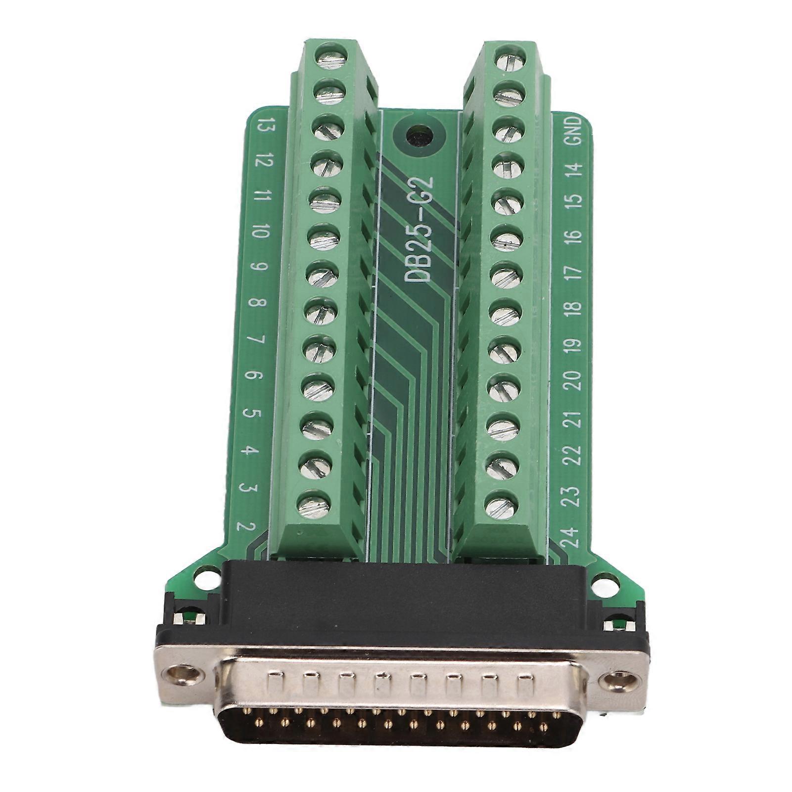 25Pin Terminal Block Connector Signal Module Riveting Type PCB Board for Communication DebuggingDB25-G2