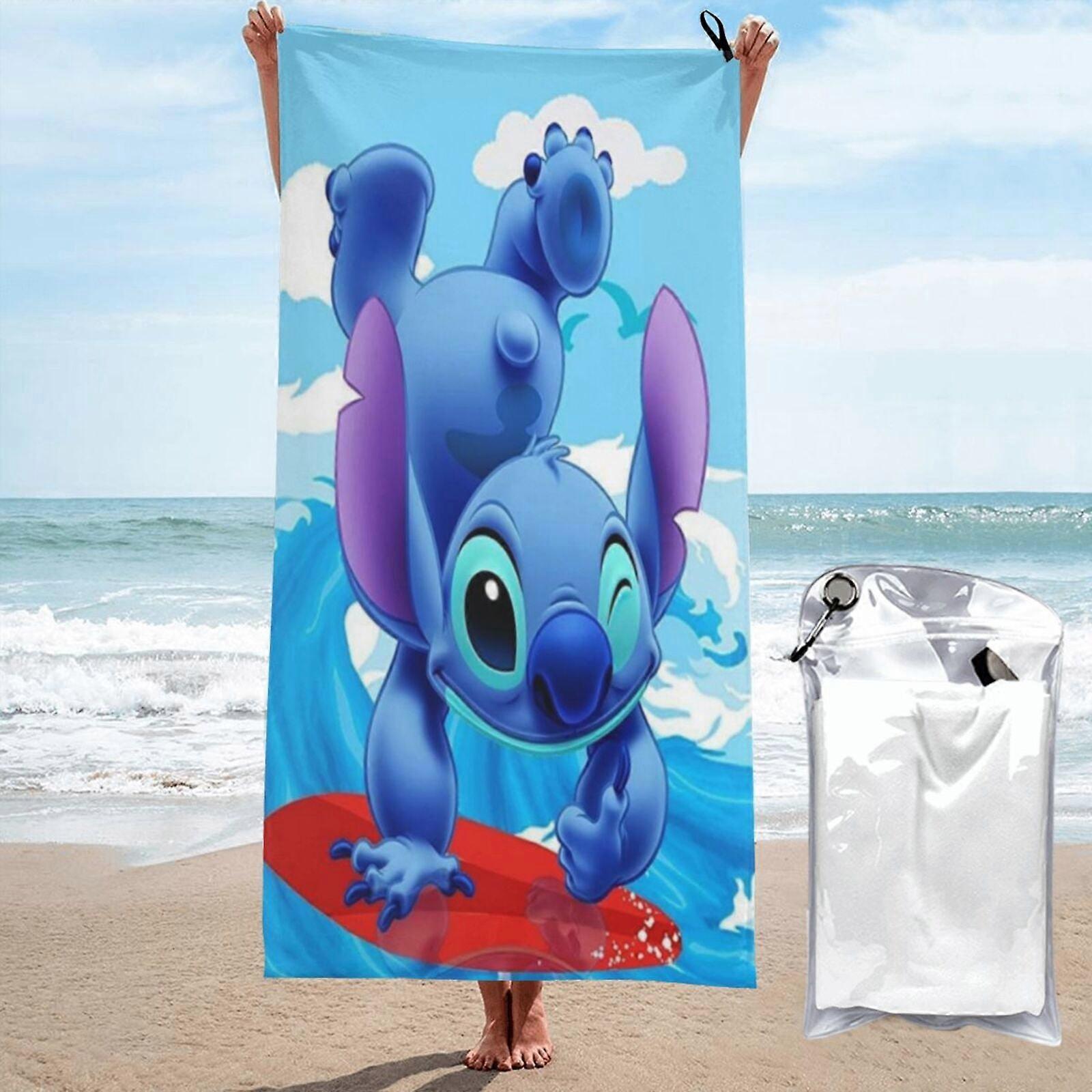 k166Stitch mikrokuitu ylisuuri kevyt rantapyyhe suuret pyyhkeet matka uinti gagz166