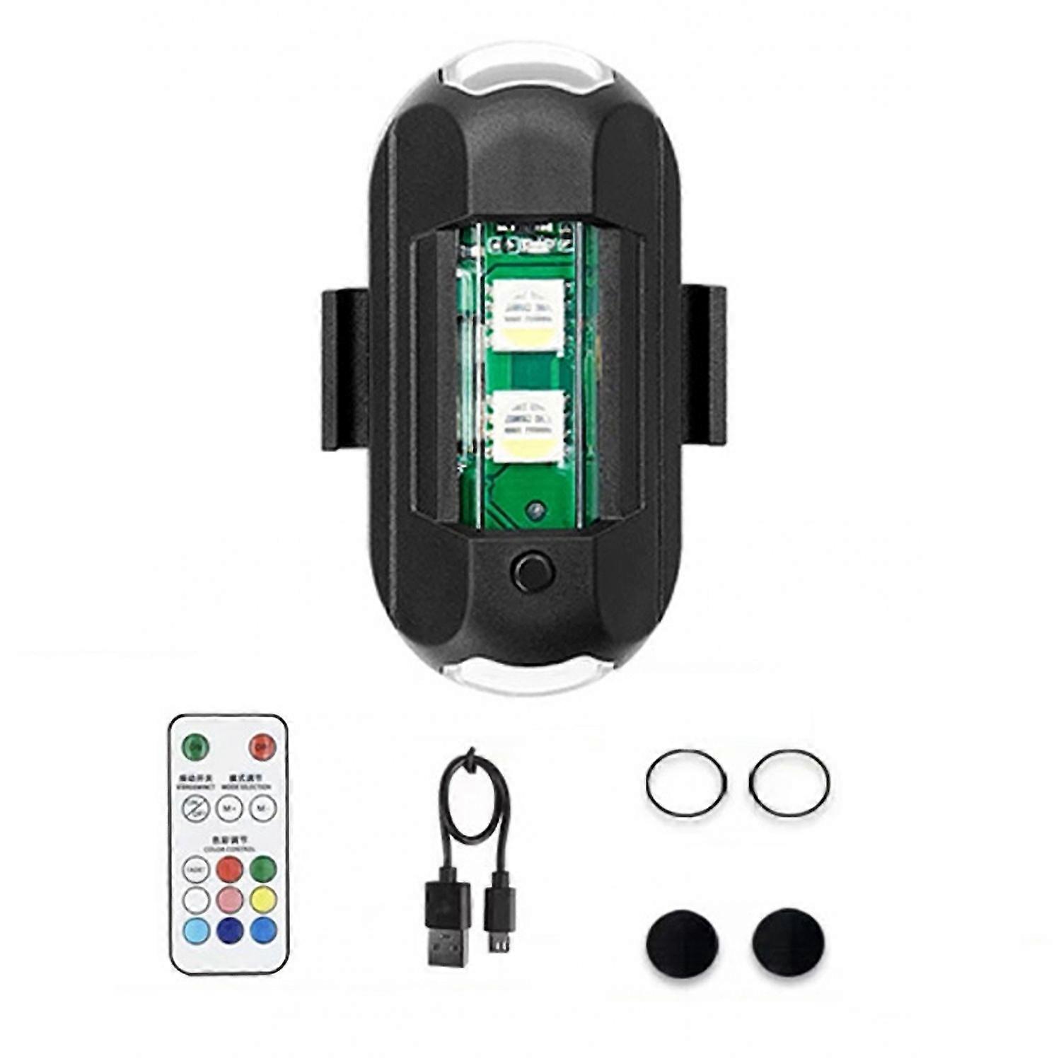 LED Strobe Light with 7 Colors Multiple Flashing Modes High-Brightness Remote Control Simple