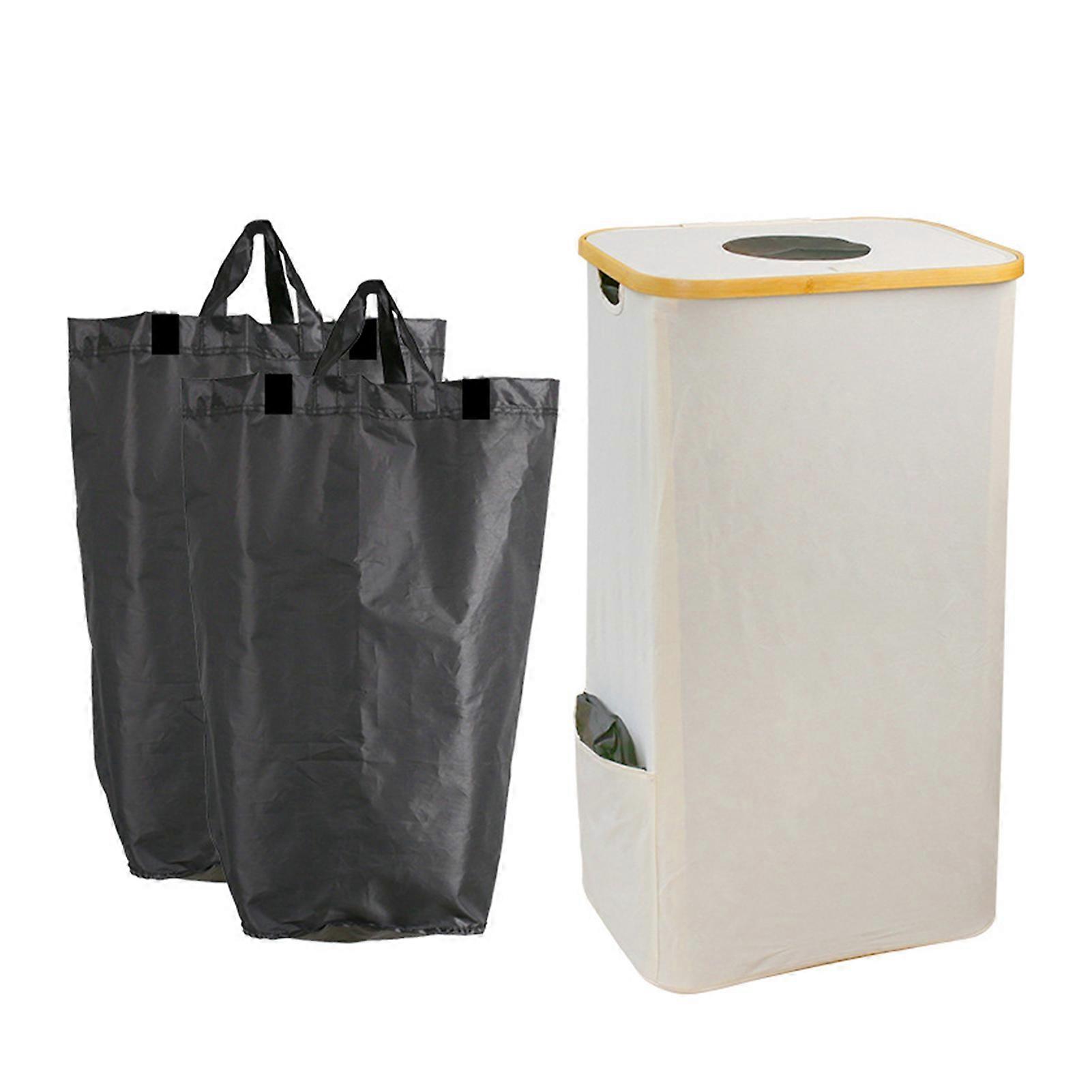 Laundry Storage Basket with Dustproof Lid Large Capacity Water-Resistant Moisture-Proof Laundry Hamper Dirty Clothes Basket