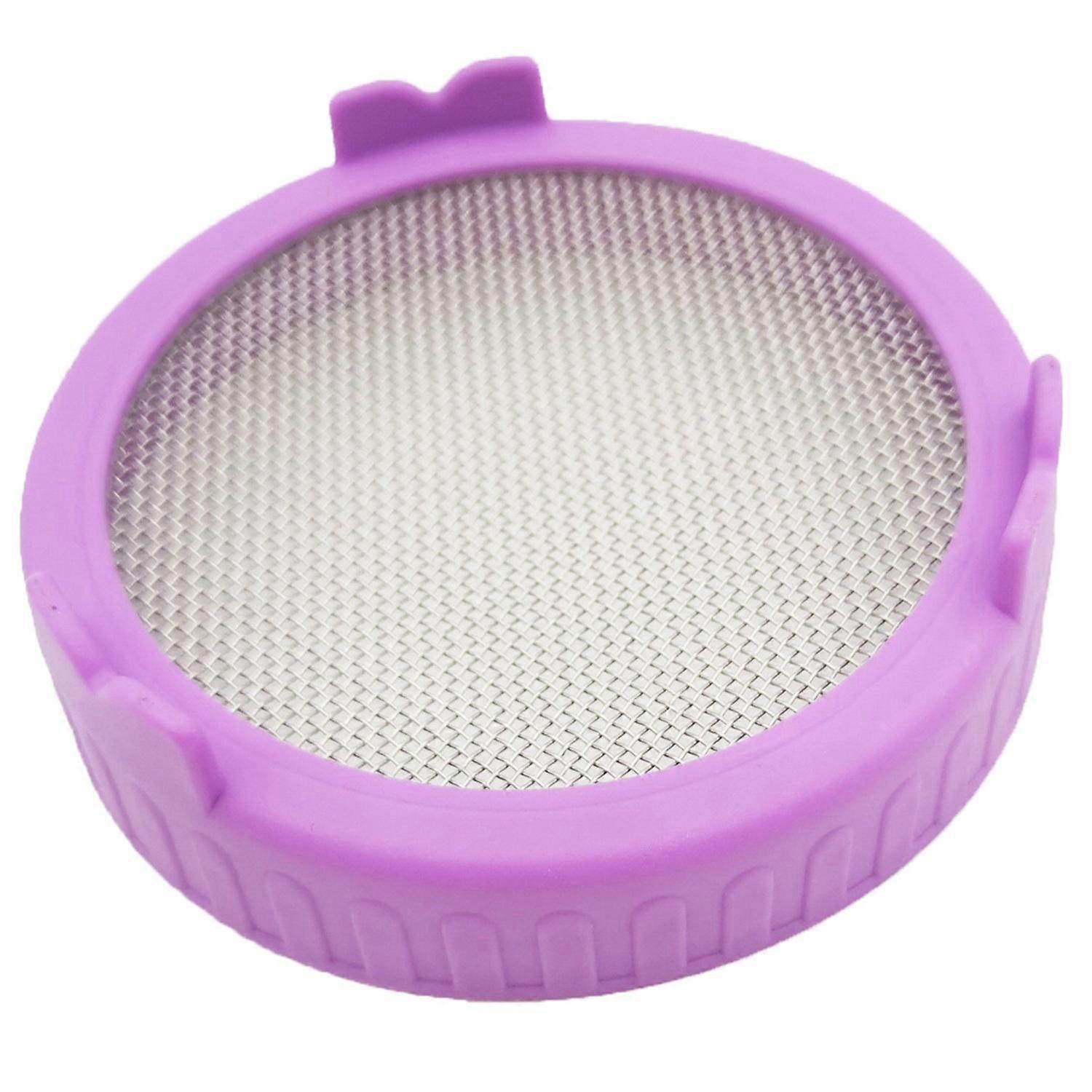 Sprouting Lid Easy to Clean Good Drainage Mason Jar Plastic Sprout Lid with Stainless Steel Screen