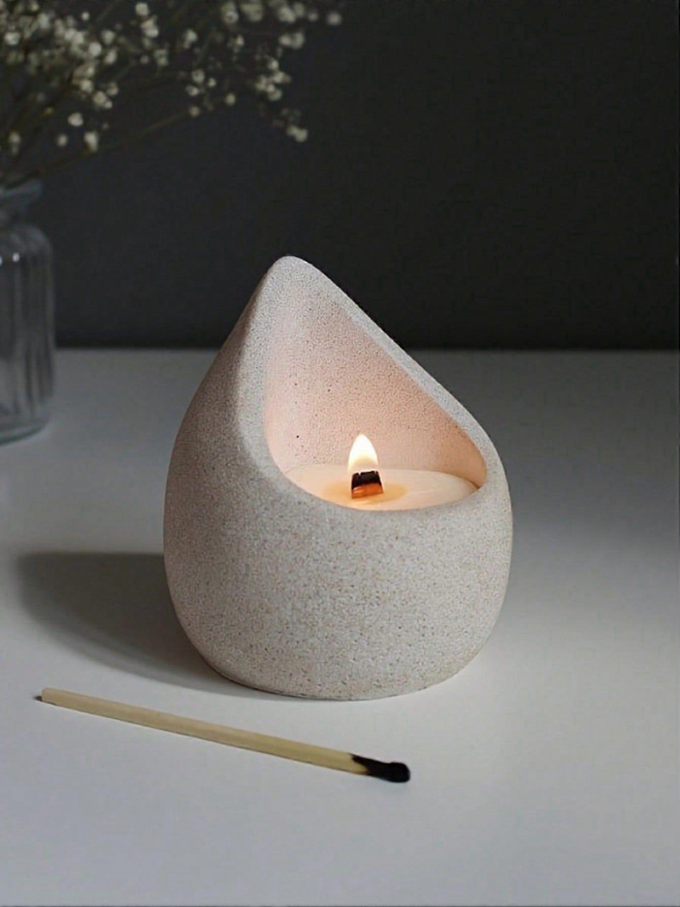 1db DIY vízcsepp gyertyatartó forma gyanta szilikon forma vízcsepp tolltartóhoz, virágcserép tároló doboz, cement gyertya csésze szilikon forma, beton Gy