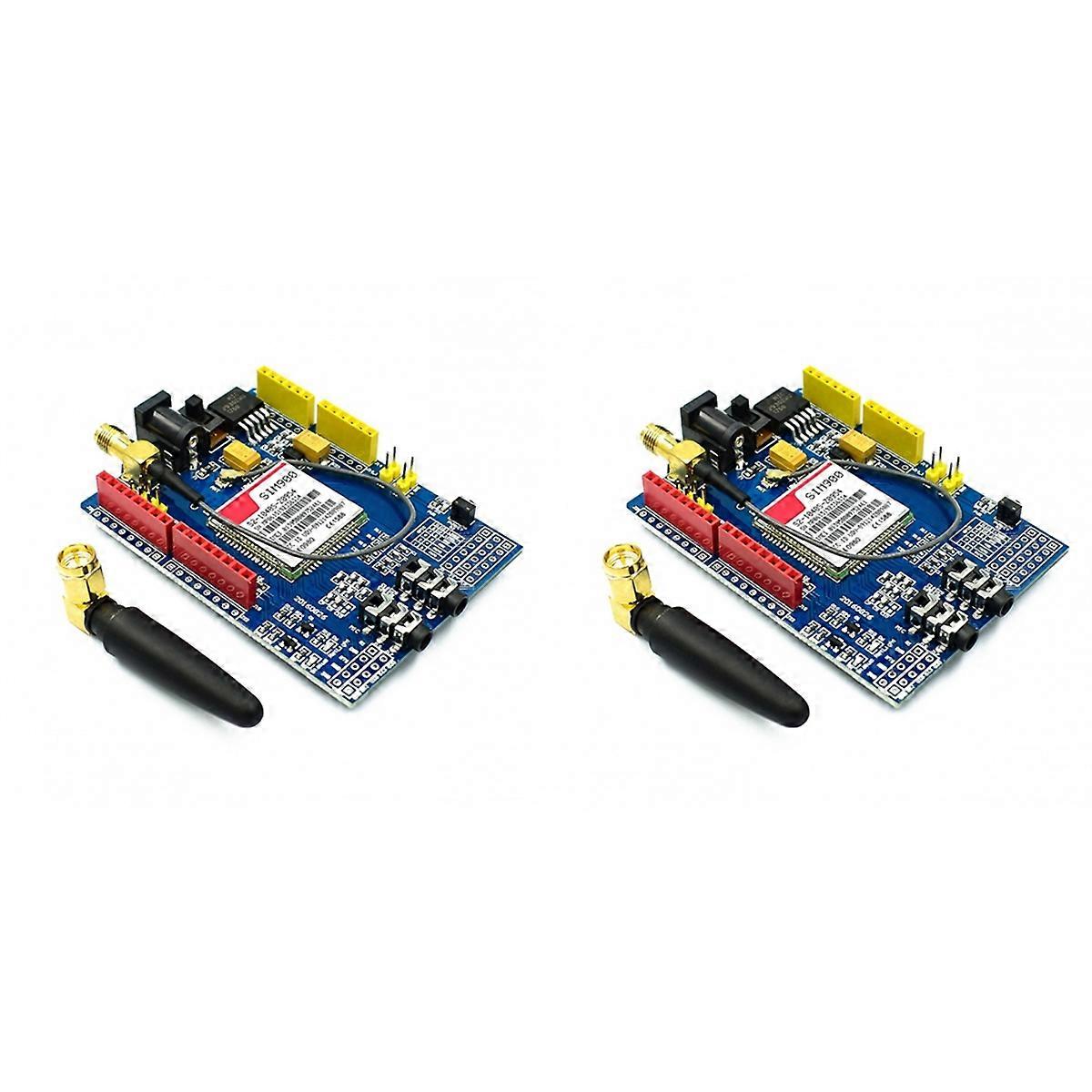 2Pcs Quad-Band GPRS GSM Development Board Kit Development Board Module for Enhanced Connectivity fo