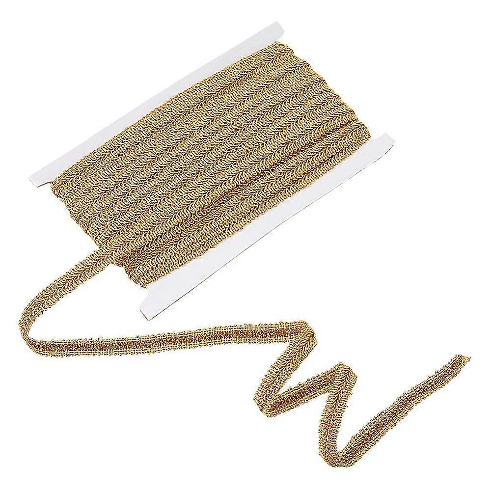 Polyester Centipede Lace Ribbon Gold 5/8 inch(15mm)