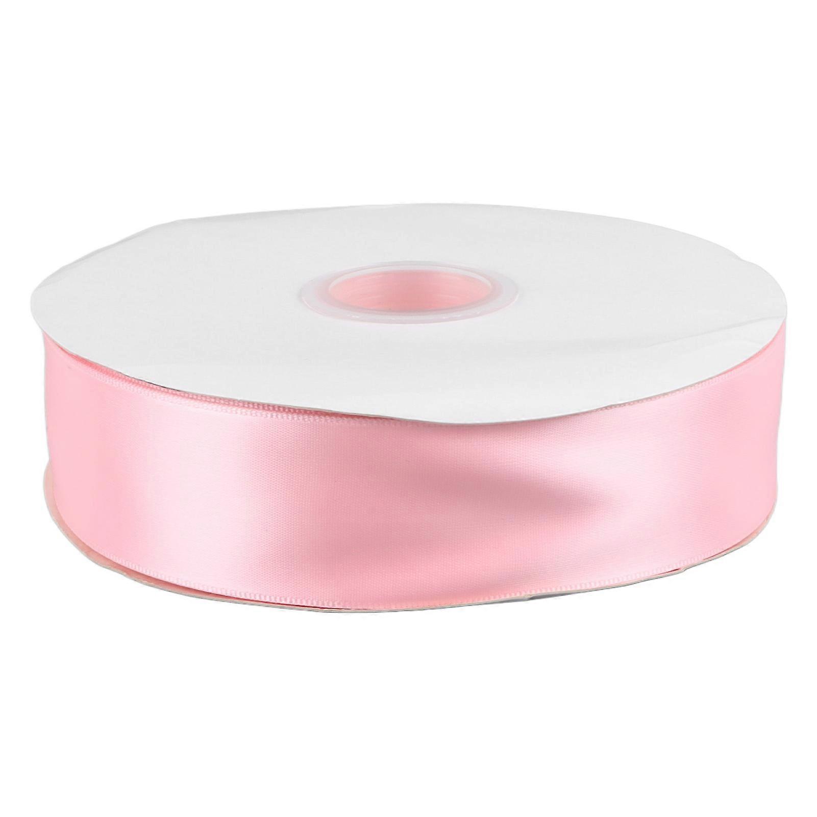 Pink Double Faced Polyester Ribbon - Soft, Luxurious Fabric for Wrapping Candy and Cakes
