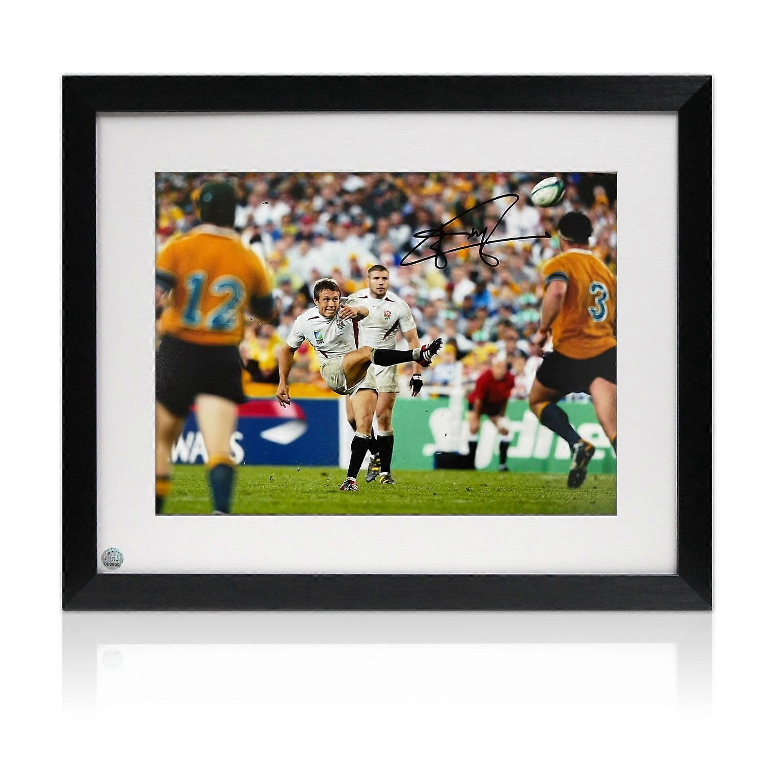 Jonny Wilkinson Signed England Rugby Photo: Moment Of Glory. Framed