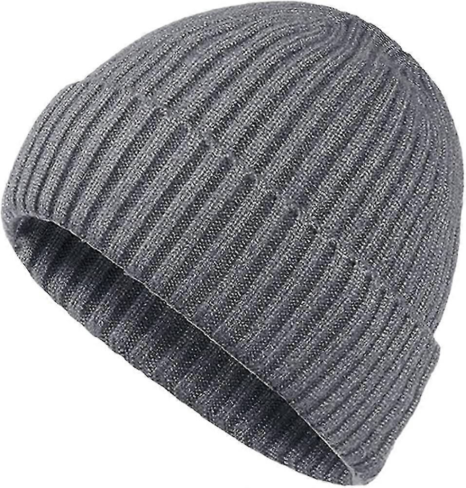 W Hats For Men Wool Knit Slouchy Beanie Hats Warm Baggy Skull Cap