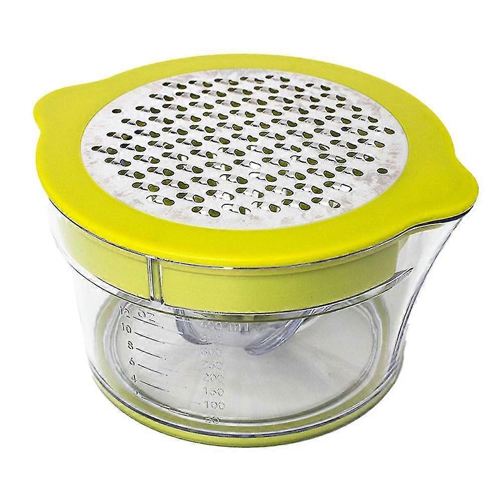 Lemon Manual Hand Squeezer With Measuring Cup Grater - Efficient And Versatile Juicer