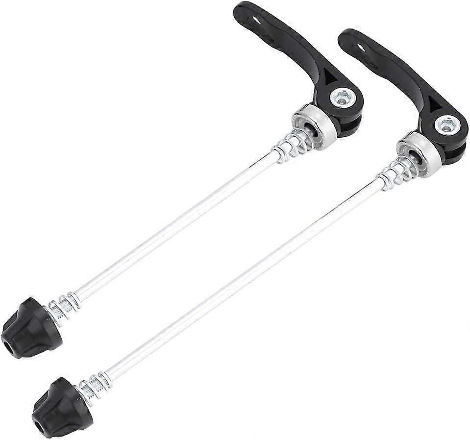 Quick release skewers for bicycle wheels - front and rear set