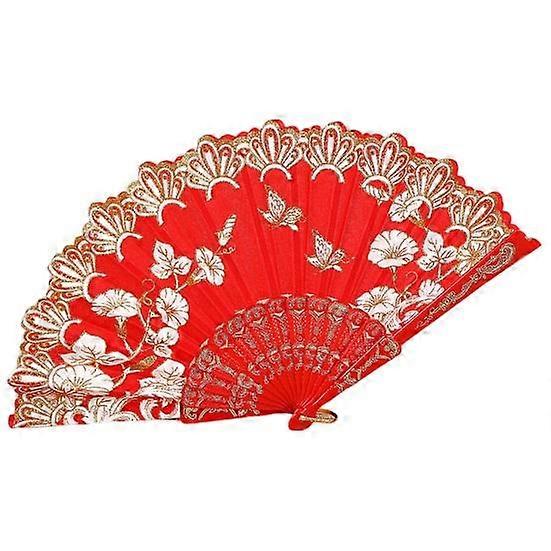 Hand Fan Attractive Exquisite Pattern Smooth Collapsible Fan Retro Chinese Style Folding Fan Photography Prop Folding Fan Office Supplies