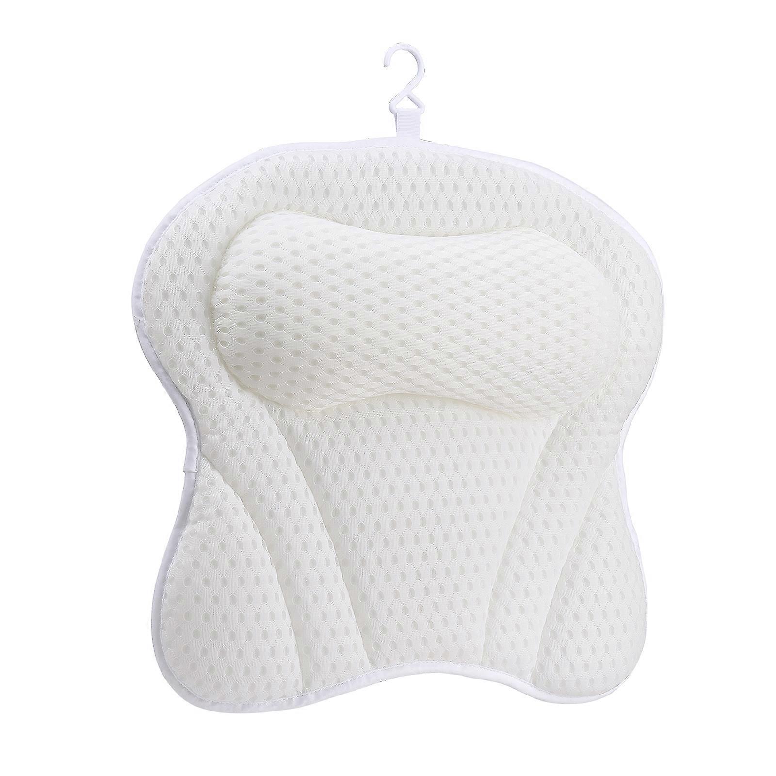 Relaxing Bath Pillow with Suction Cups for Home Spa and Bathtub Support
