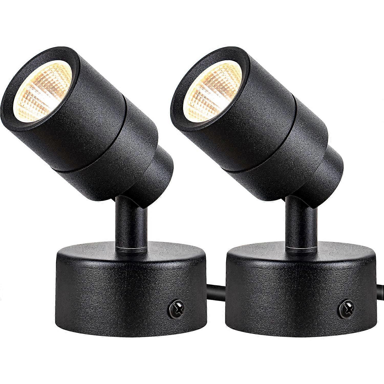 2 Pack LED Spot Lights with 5.9 FT Cord for Artwork