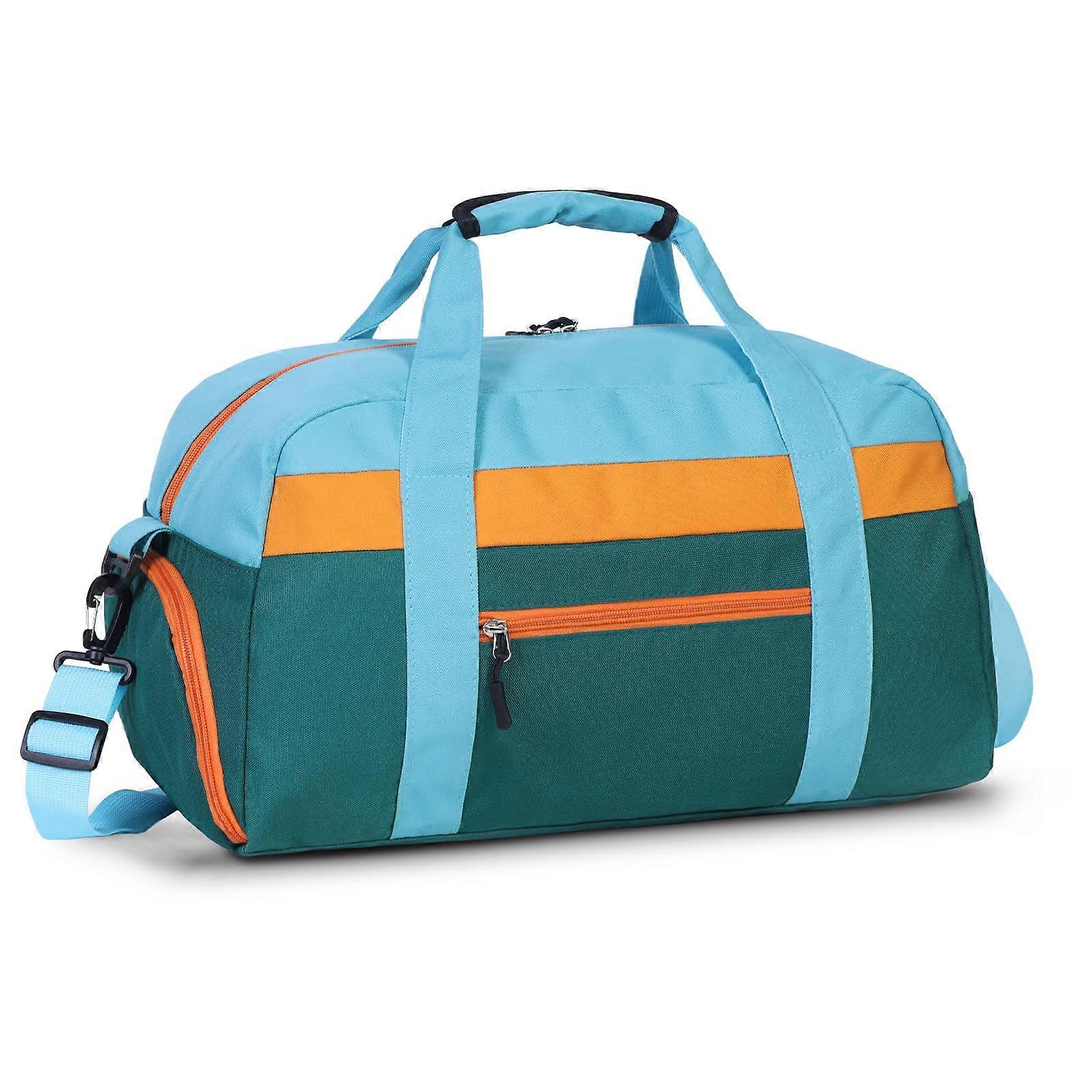 Duffle Bag for Travel and Storage - Waterproof Large Capacity Gym Weekender Bag in Black Canvas