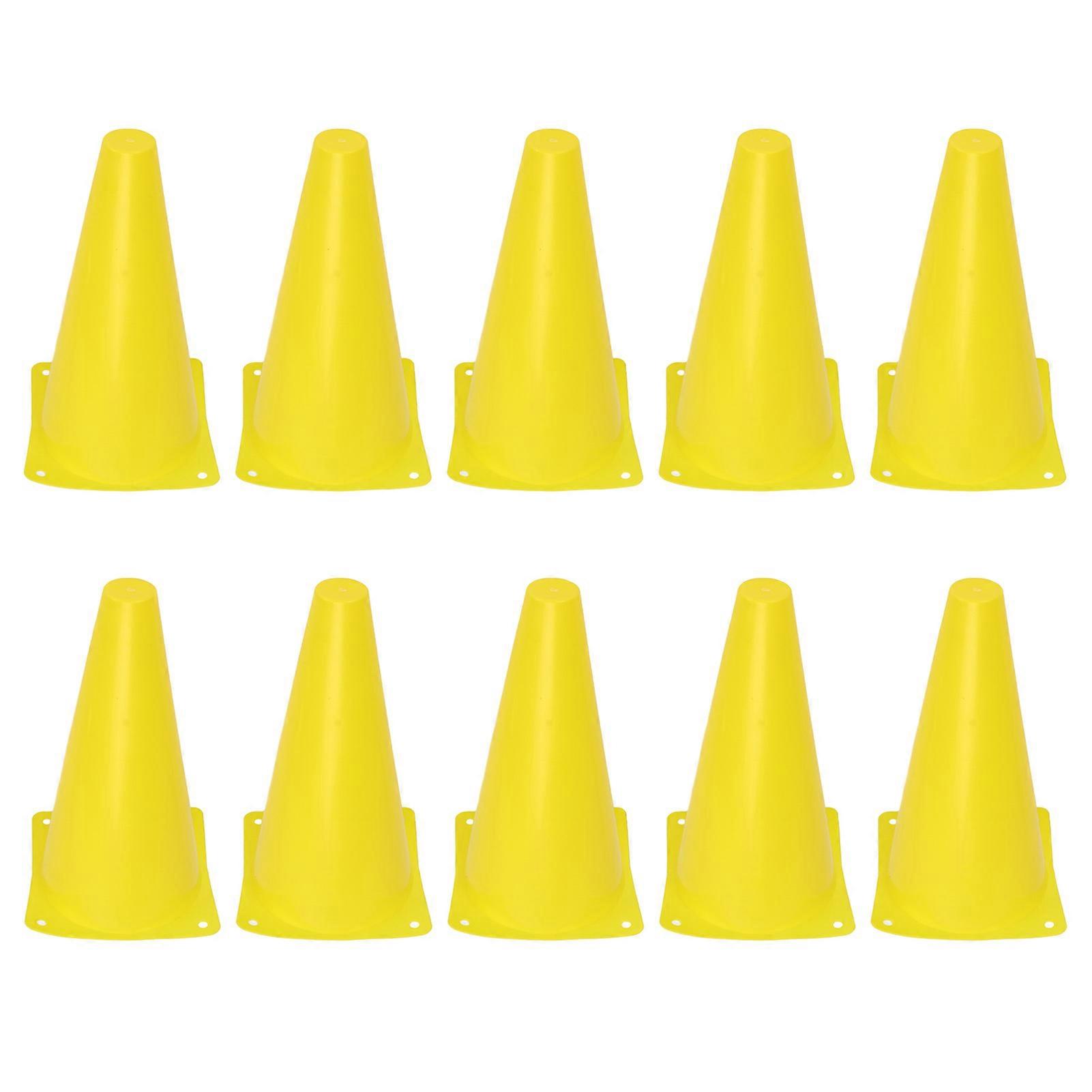 10Pcs Soccer Cone Sports Training Traffic Cone