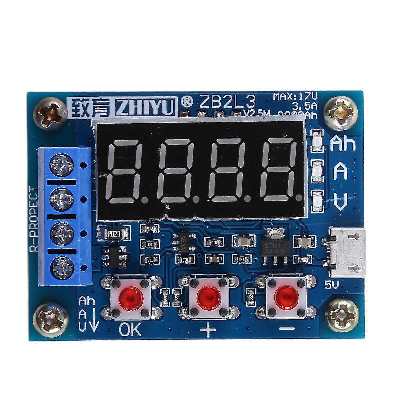 ZB2L3 Battery Tester LED Digital Display Avoid Unnecessary Battery Drain