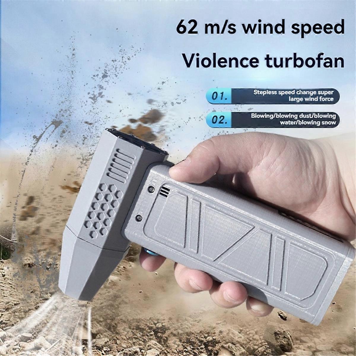 Air Blower 140000RPM Turbo Jet Fan Power Display Powerful Computer Dust Blowing Cleaning Tools Port