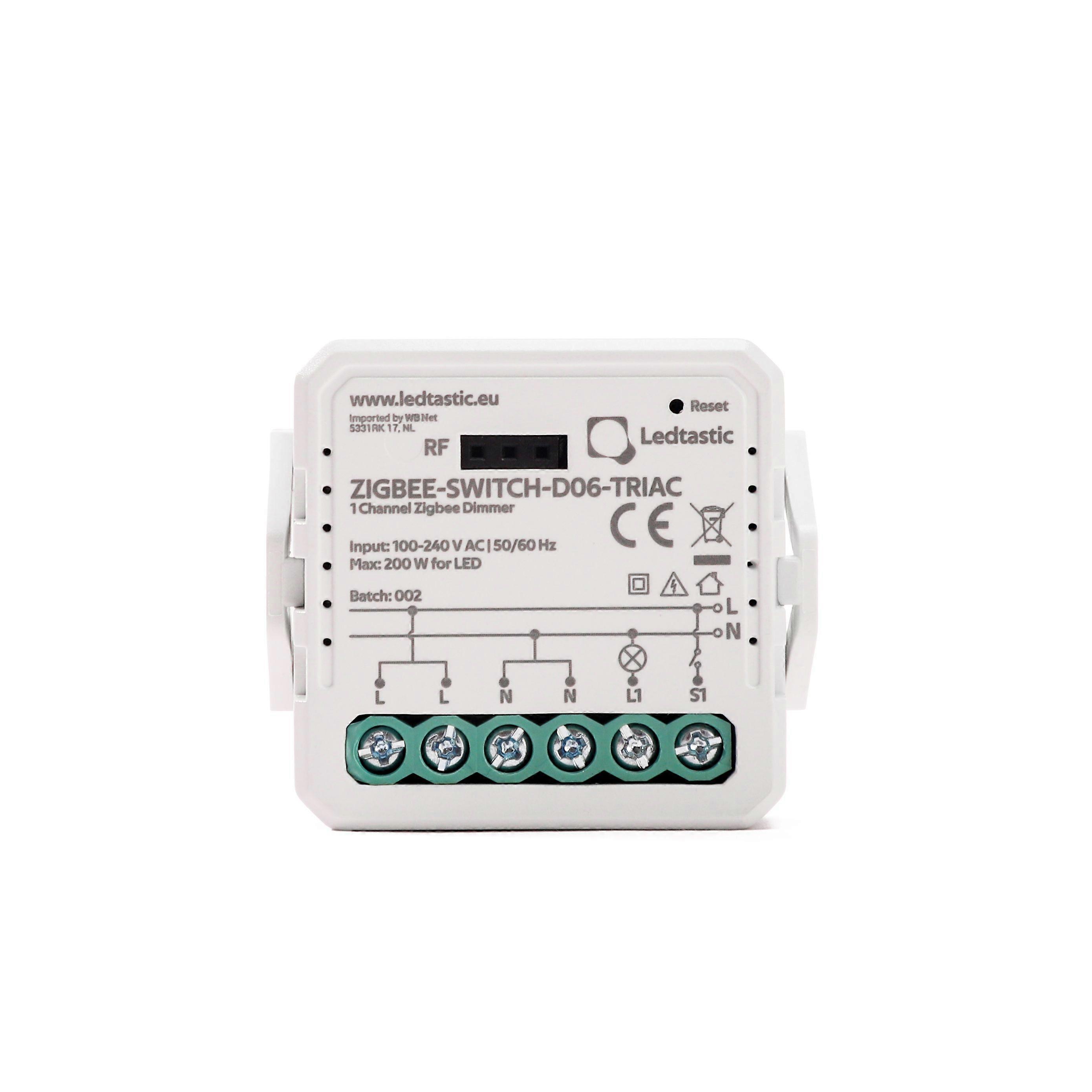 Ledtastic ZIGBEE-SWITCH-D06-TRIAC Smart Dimmer - Zigbee 3.0