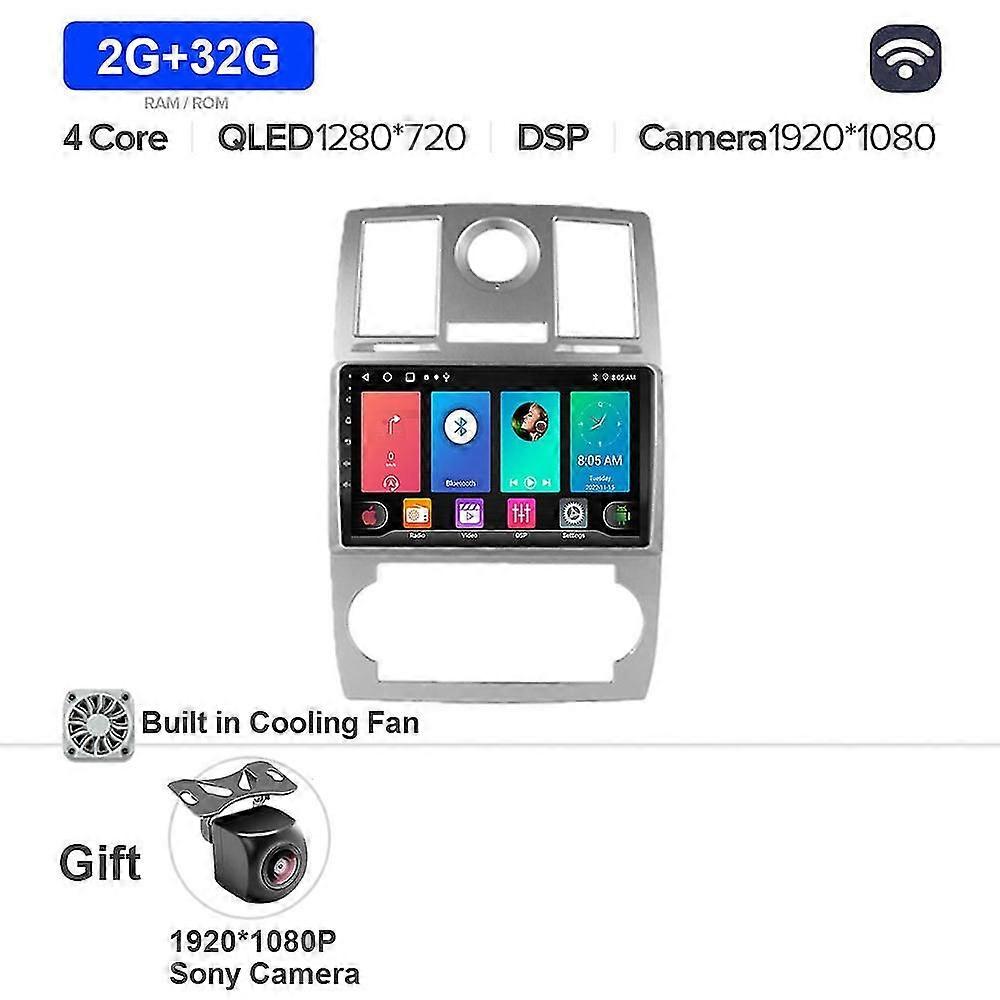 Android 13 Car Radio Navigation Gps Video Multimedia Player For Chrysler 300c 2004-2007 Wireless Carplsy Touchscreen No Dvd
