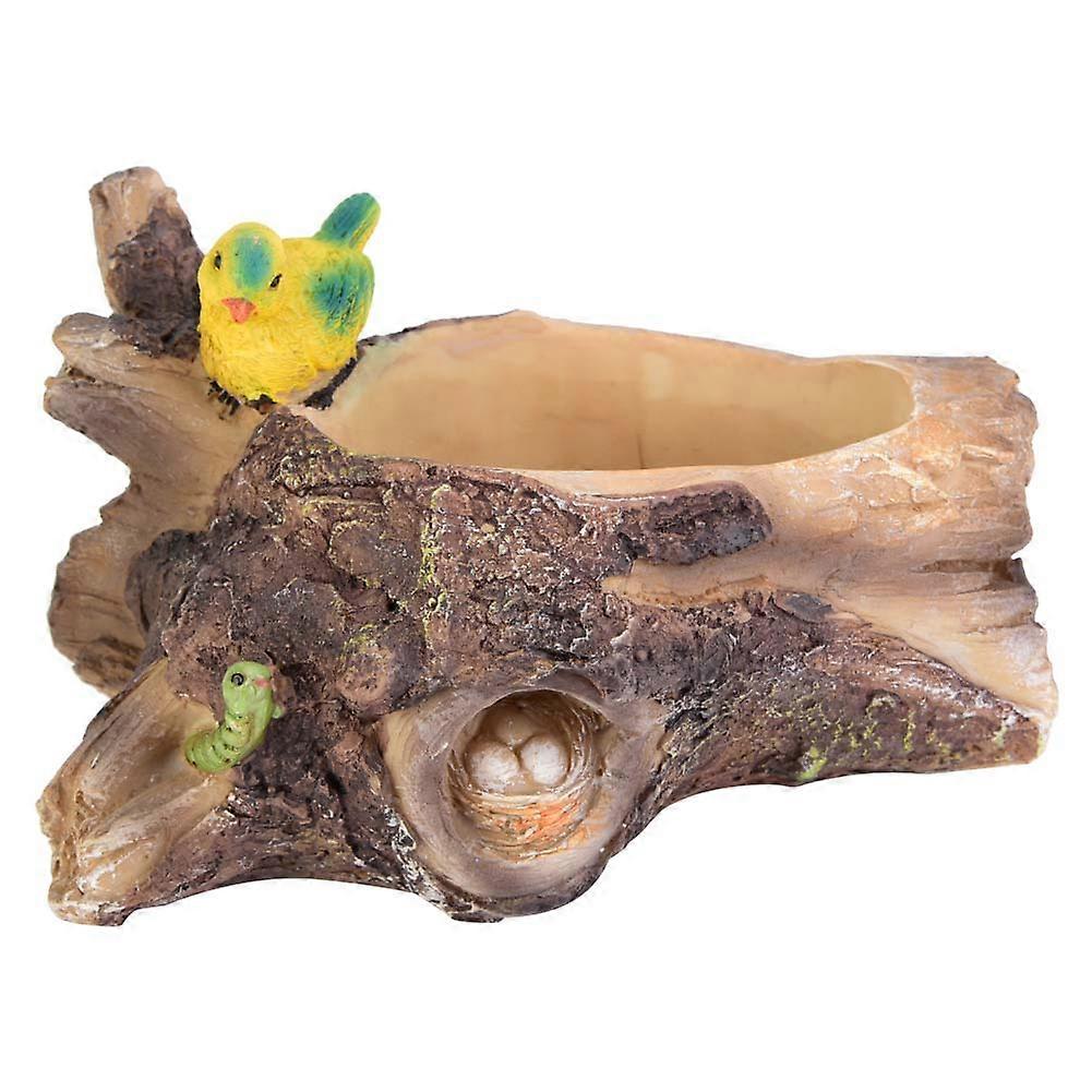 Resin Succulent Plant Container Flower Pot 1 Piece Resin Planter Modern Style For Succulents