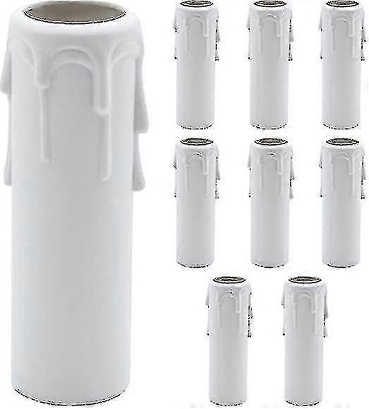 10 قطع خمر شمعة يقطر أغطية بلاستيكية 30 * 100mm أنابيب الثريا المقبس يغطي الثريا الجدار