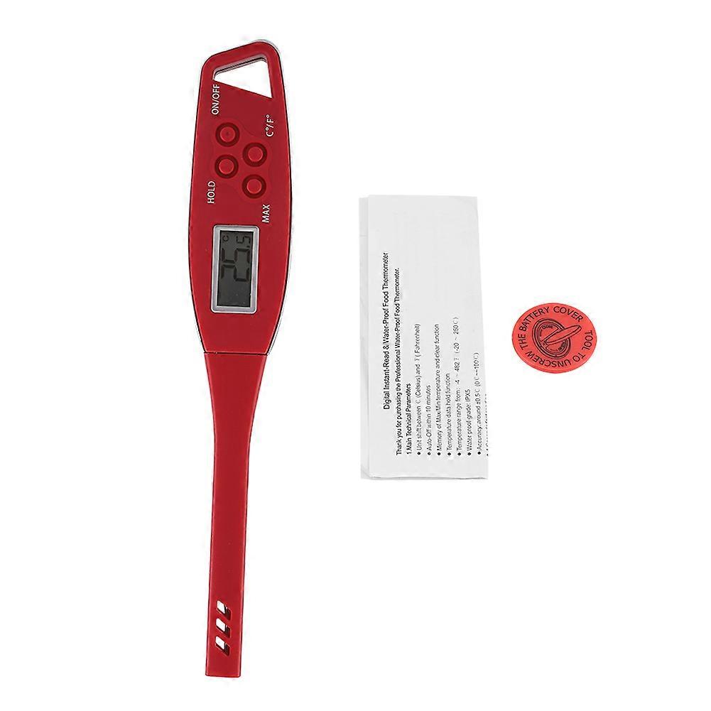 Digital Food Meat Thermometer Instant-Read Kitchen Tool Stainless Steel Probe LCD Display Fahrenheit Celsius