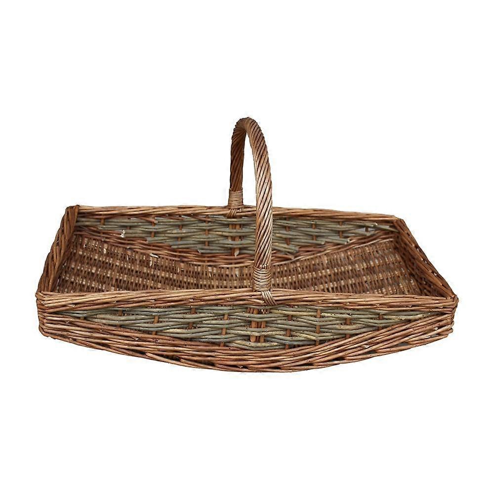 Unpeeled Willow Garden Trug Basket