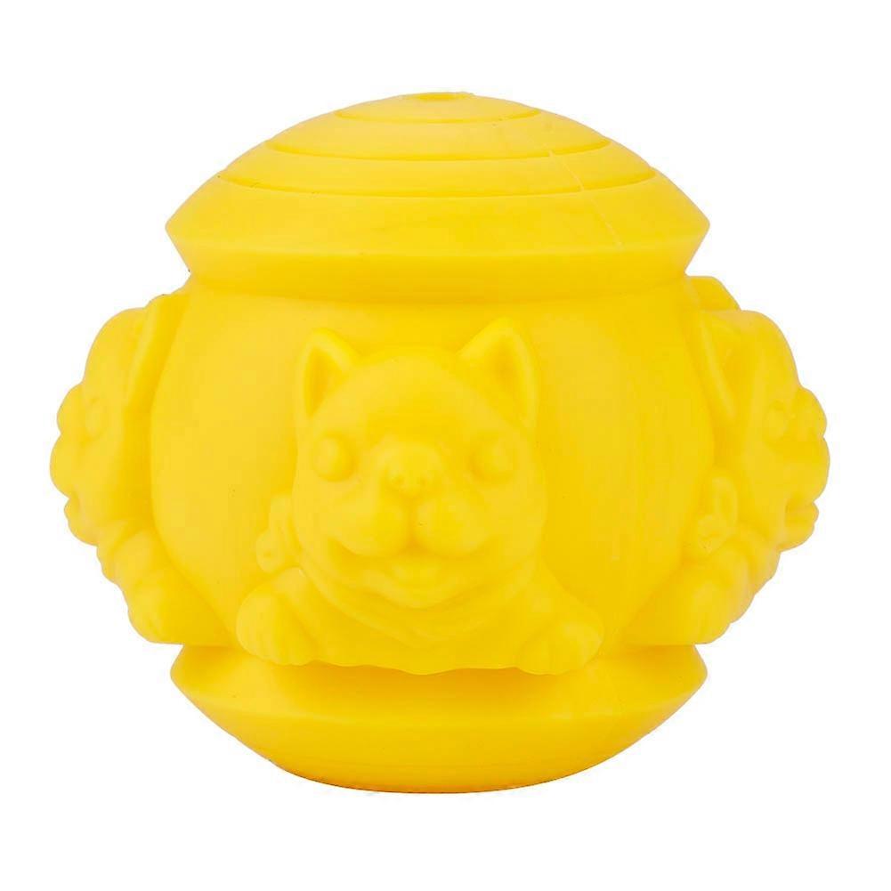 Silicone Pet Puzzle Toy - Durable Bite-Proof Food Dispenser Ball for Small and Large Puppies, Interactive Dog Enrichment Game
