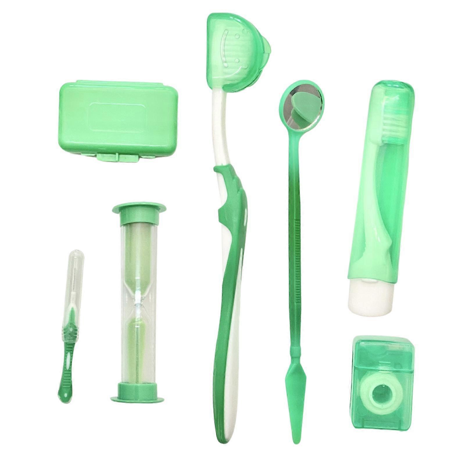 8 Kit Set Cleaning Protective Wax Brush Floss Thread