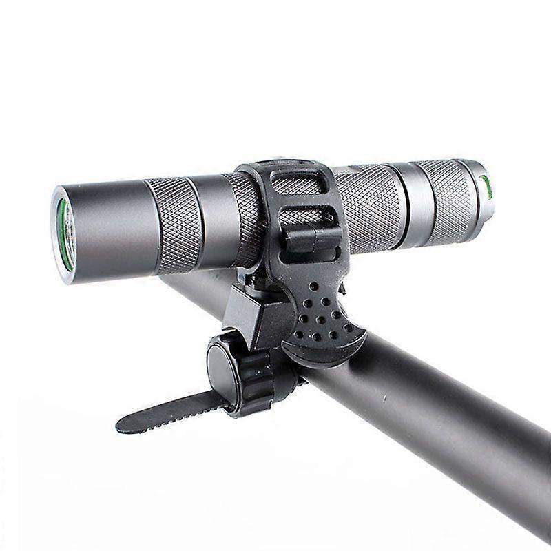 Bike Handlebar Flashlight Mount - Rubber Holder for Flashlights