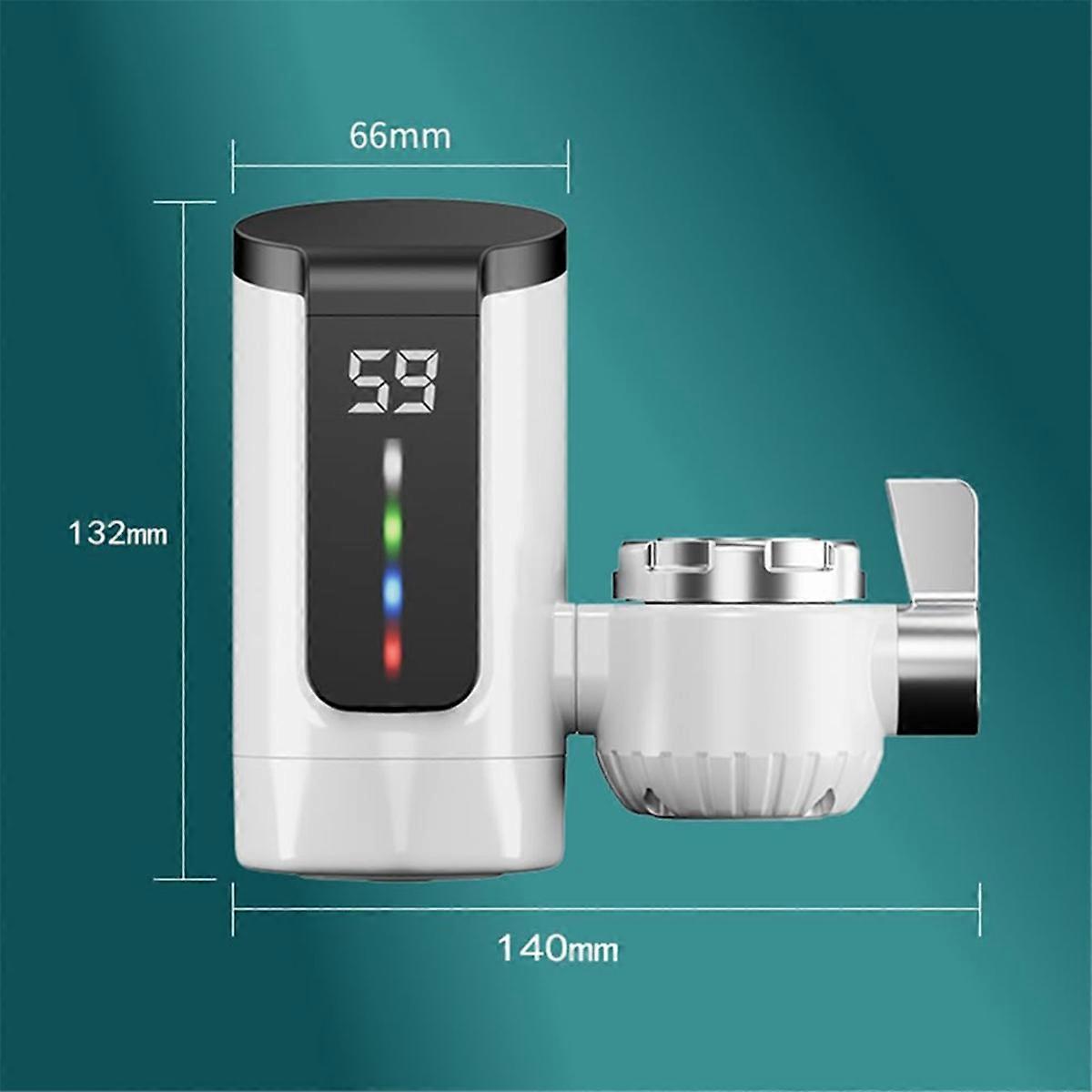 Hot Water Heater Faucet Large Screen Dynamic Digital Display Eu Plug
