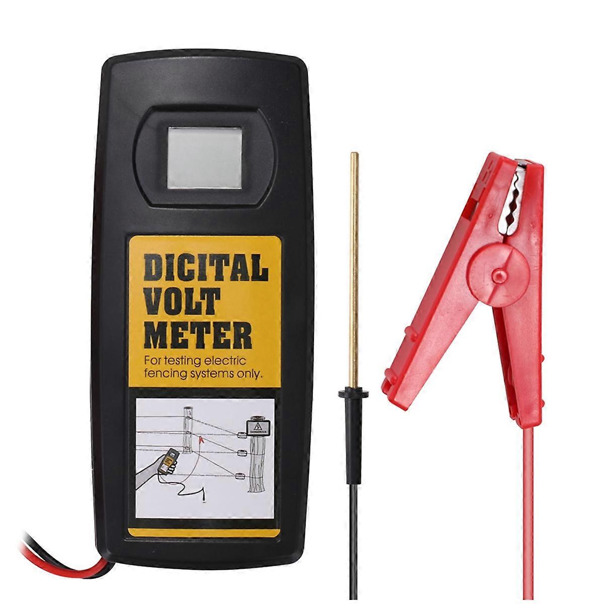 9.9KV Digital Fence Tester Home Garden Horse Livestock Electric Fence Voltmeter LCD Display with Bac