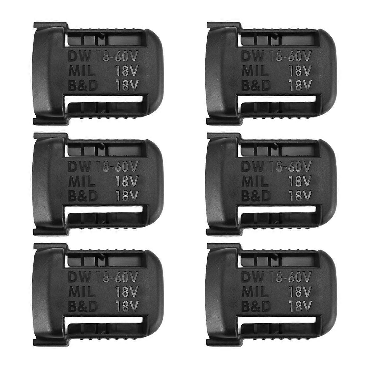 6Pcs Battery Storage Rack for DeWalt Black&Decker Box 18V 20V Battery