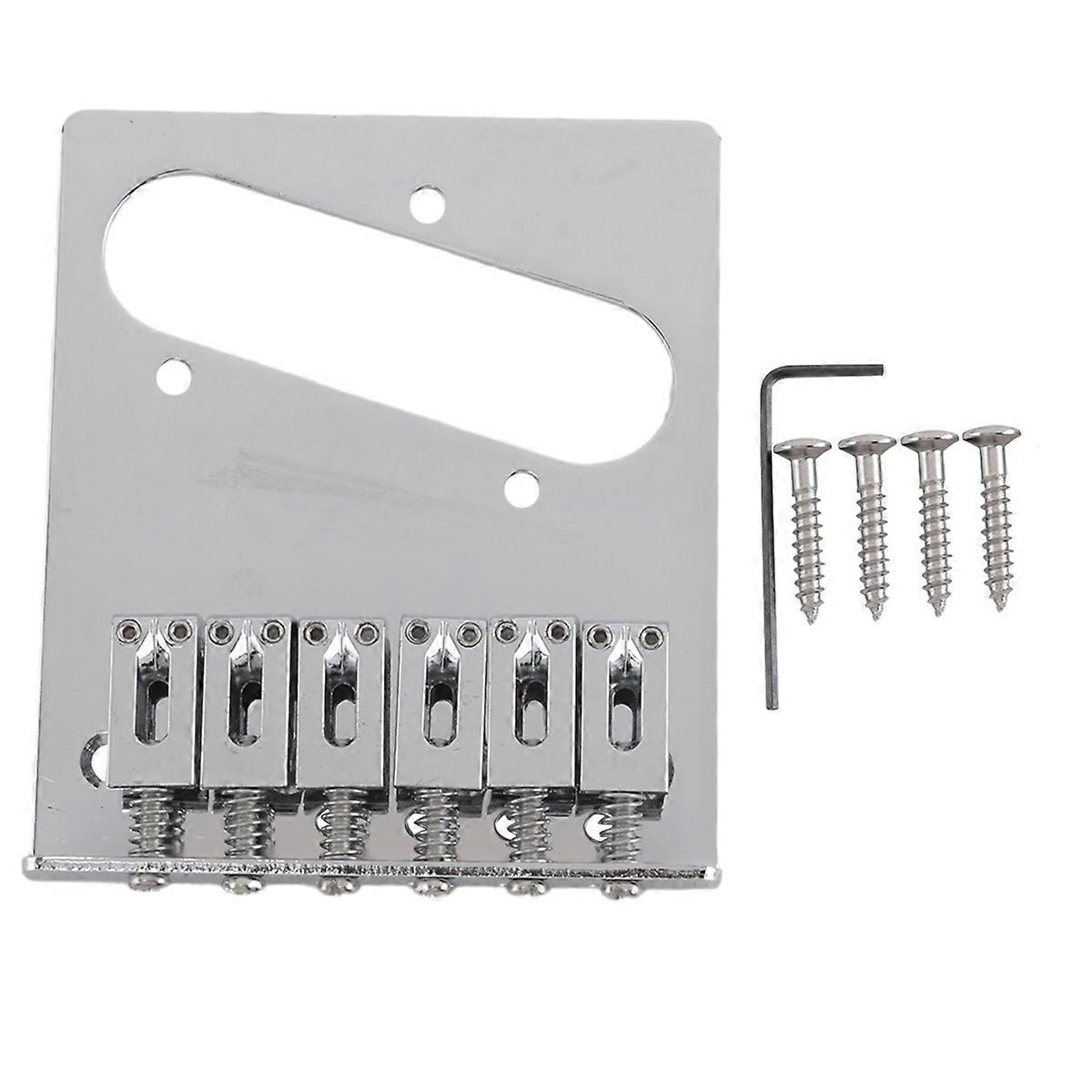 1 Set 6 Saddle Guitar Bridge Adjustable for TL Guitar