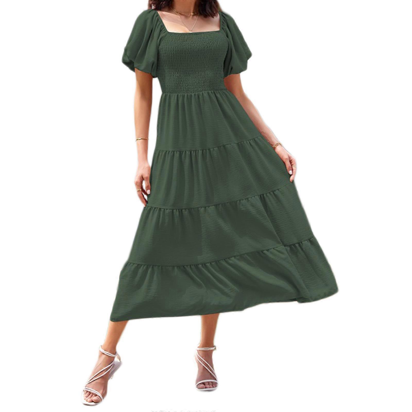 slim fit dress slacks Endlessly Lovely Babydoll Dress In Army Green Curves – Impressions Online  Boutique
