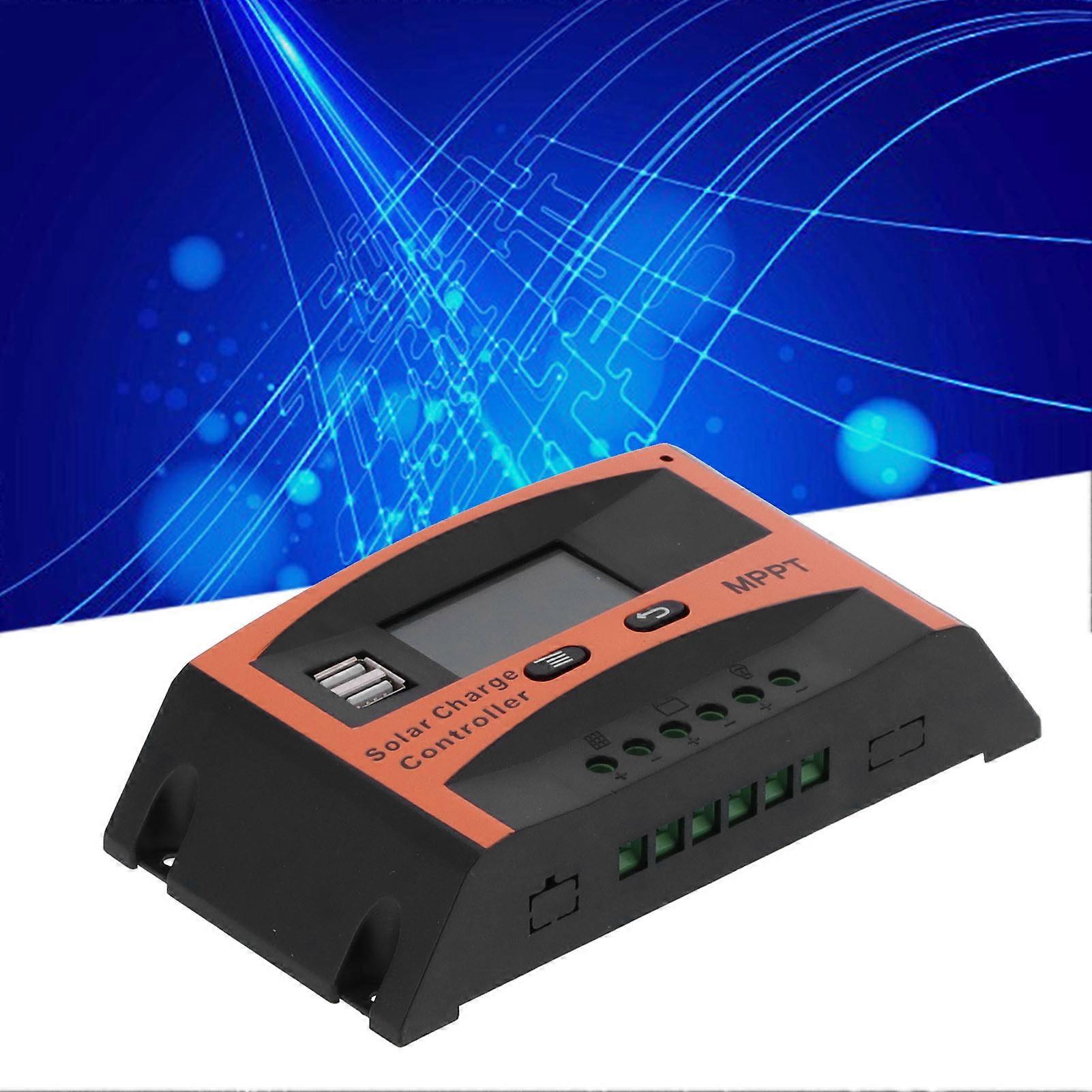 MPPT Solar Charge Controller 10A 12V/24V Dual USB 168x92x42mm